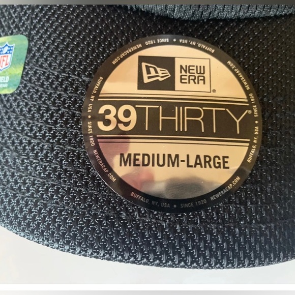 Raiders, Las Vagas, Oakland NFL Fitted Cap / Hat, 39Thirty MEDIUM-LARGE, NWT! - Picture 3 of 5